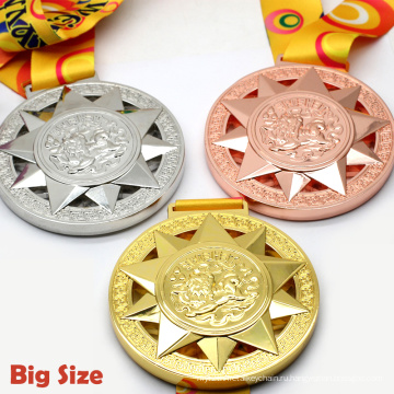 Подгонянный дизайн 3Д античный большой размер внутреннее отверстие отливка медаль награды из металла спорта для продвижения использования сувенира